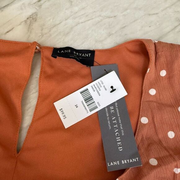 Lane Bryant Sleeveless Cutout-Back Fit & Flare Dress size 24 NWT - Picture 7 of 11